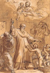 Saint Nicholas of Bari Awakens Three Children